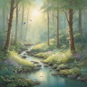 さえずる森の静寂