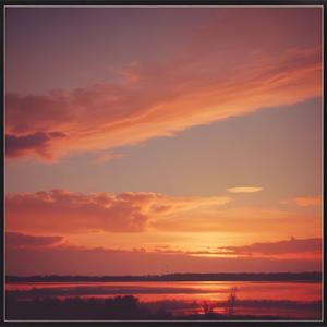 オレンジ色の空 by @sako0315