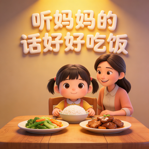 听妈妈的话好好吃饭