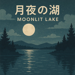 月夜の湖