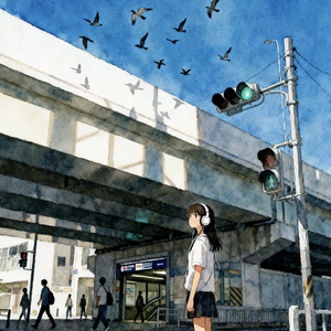 #百万奖金AI创作大赛＋主题二＋信号灯与候鸟