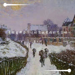 清醒后那些下起的雪就是我的思念呐