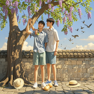 老槐树下的夏天