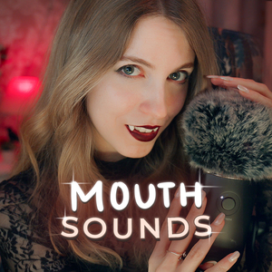 ASMR makeup with MOUTH SOUNDS (Vampire Roleplay)