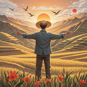 黄土坡上的朝阳