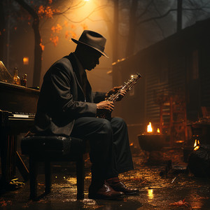 Música Jazz Con Ritmo Crepuscular