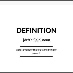 Definition