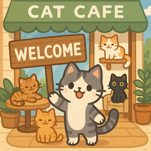 「Welcome to the Cat Café – お客様へ歌でご案内」 店内放送・広告プロモーション用BGM
