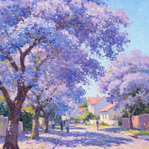 和你穿过蓝楹花海