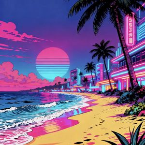霓虹の海邊爛灘