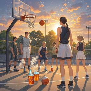 篮板下的夏夜晚风-曲凝舞