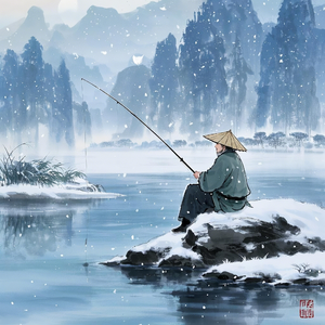 独钓寒江雪