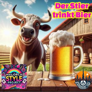 Der Stier trinkt Bier