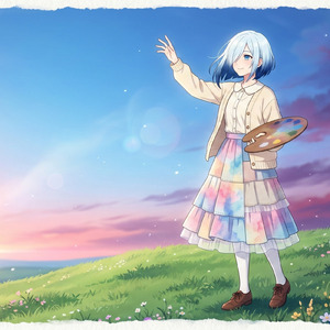 同じ空のグラデーション