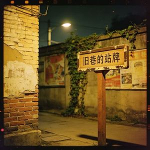 旧巷的站牌