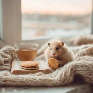 Honey Pancake Hamster Morning