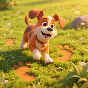 幸せなワンコの足音