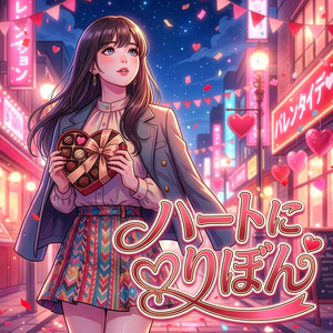 ハートにりぼん