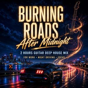 Burning Roads After Midnight | 2 Hours Guitar Deep House Mix for Work, Night Driving & Focus