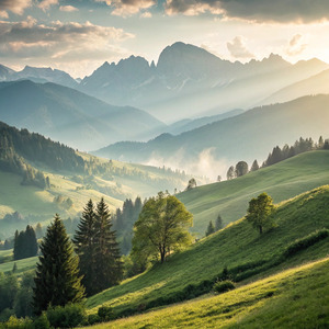 透きとおる森と空気