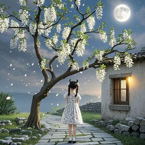 家乡的皂角树-向勇国