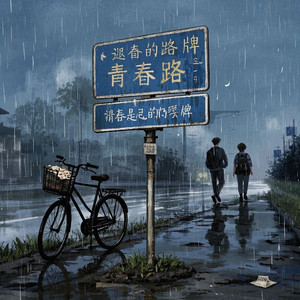 褪色的路牌