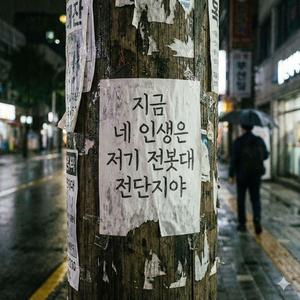 지금 네 인생은 저기 전봇대 전단지야