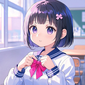 制服のリボンを直すたびに