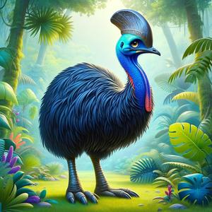 The double-wattled Cassowary (Casuarius casuarius) Song for Kids [Educational]