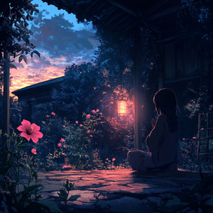 ハイビスカスと少女