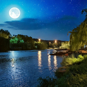 Classical style The river whispers at night