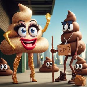 Poopy Man's Down The Toilet