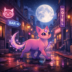 Moon over Neon Streets