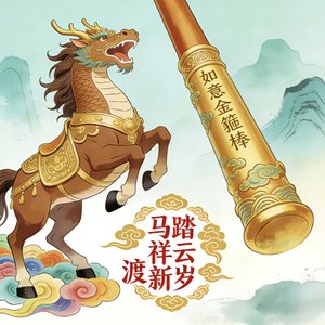 马踏祥云渡新岁#百万奖金AI创作大赛+主题四