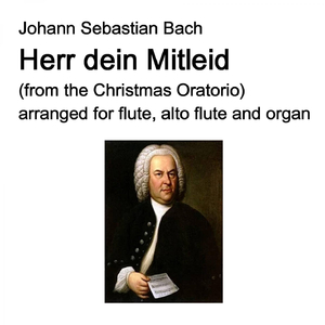 Herr dein Mitleid (from the Christmas Oratorio) arranged for flute, alto flute and organ