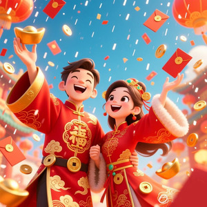 接福接运接财神