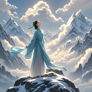 雪寄云端