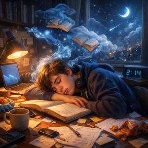 Midnight Study Mind Melt A Gentle Descent Into Deep Student Sleep