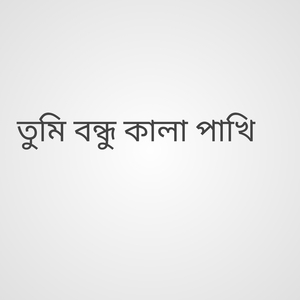 তুমি বন্ধু কালা পাখি
