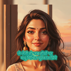 ले लेती हो जब होंठों पर मधु मिश्रित मुस्कान प्रिये