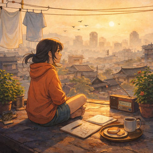 Rainy Window Study Girl