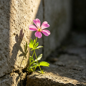 墙角的花
