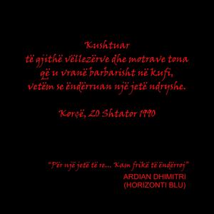 Për një jetë të re... Kam frikë të ëndërroj