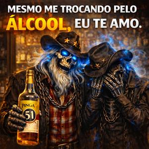 MESMO ME TROCANDO PELO ALCOOL EU TE AMO