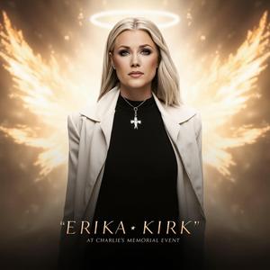 Erika Kirk at Charlie's Memorial Event