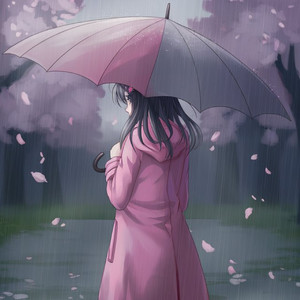 桜流しの雨、涙のように•••