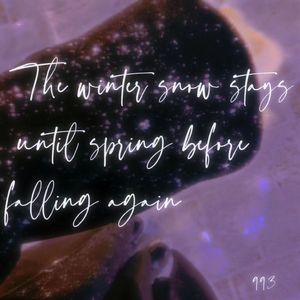 冬天的雪留到春天再下