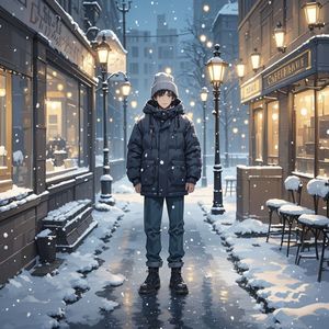 雪落时我们-孤独的狼