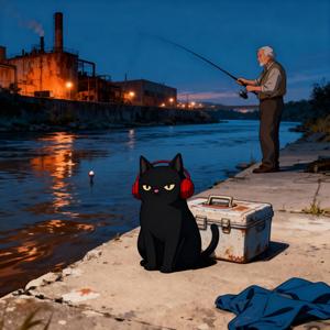 Black Cat Watching