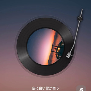 空に白い雪が舞う